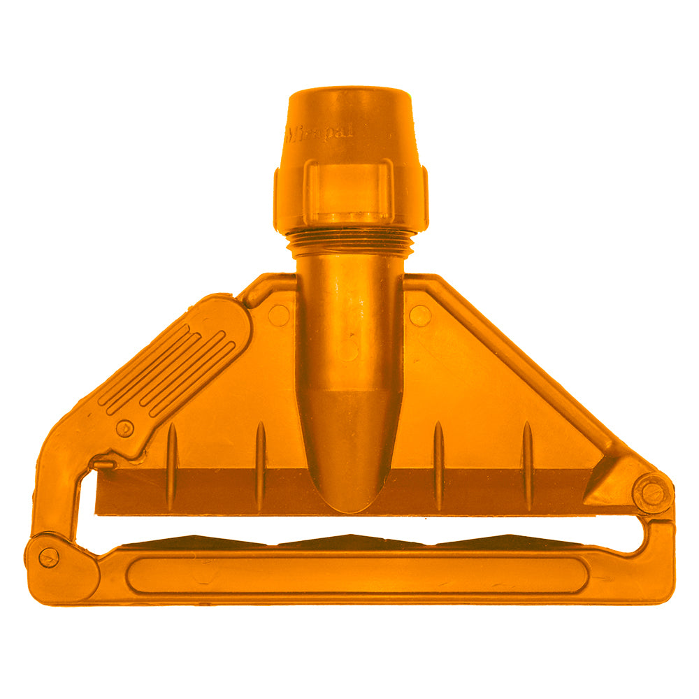 Janitorial Fan Mop Holder Plastic Clip Only Yellow