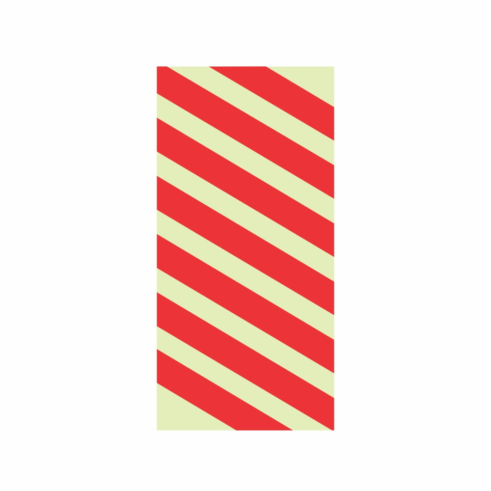PHOTOLUMINESCENT 190MM SAFETY SIGN - F24-CHEVRONS