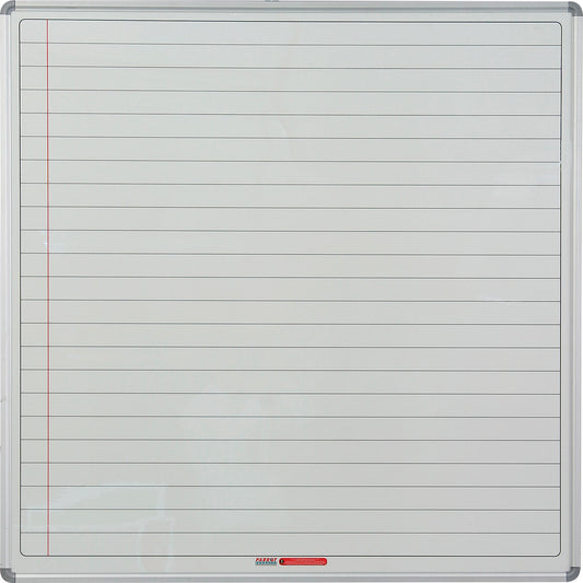 Educational Board Magnetic Whiteboard (1220*1220 - White Lines. Side Panel - Option A)