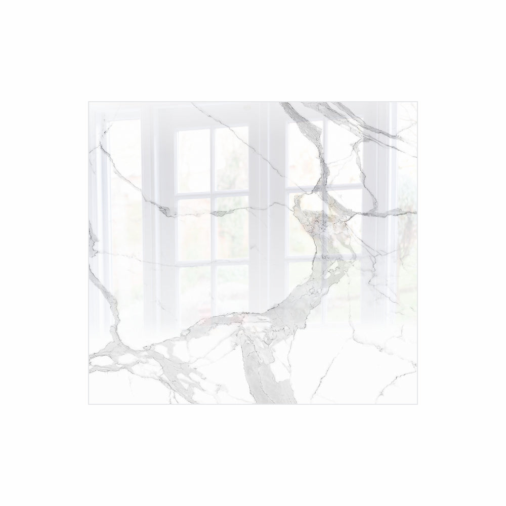 Decorative Glass Wall Tile (598 X 650 X 6mm) Marble