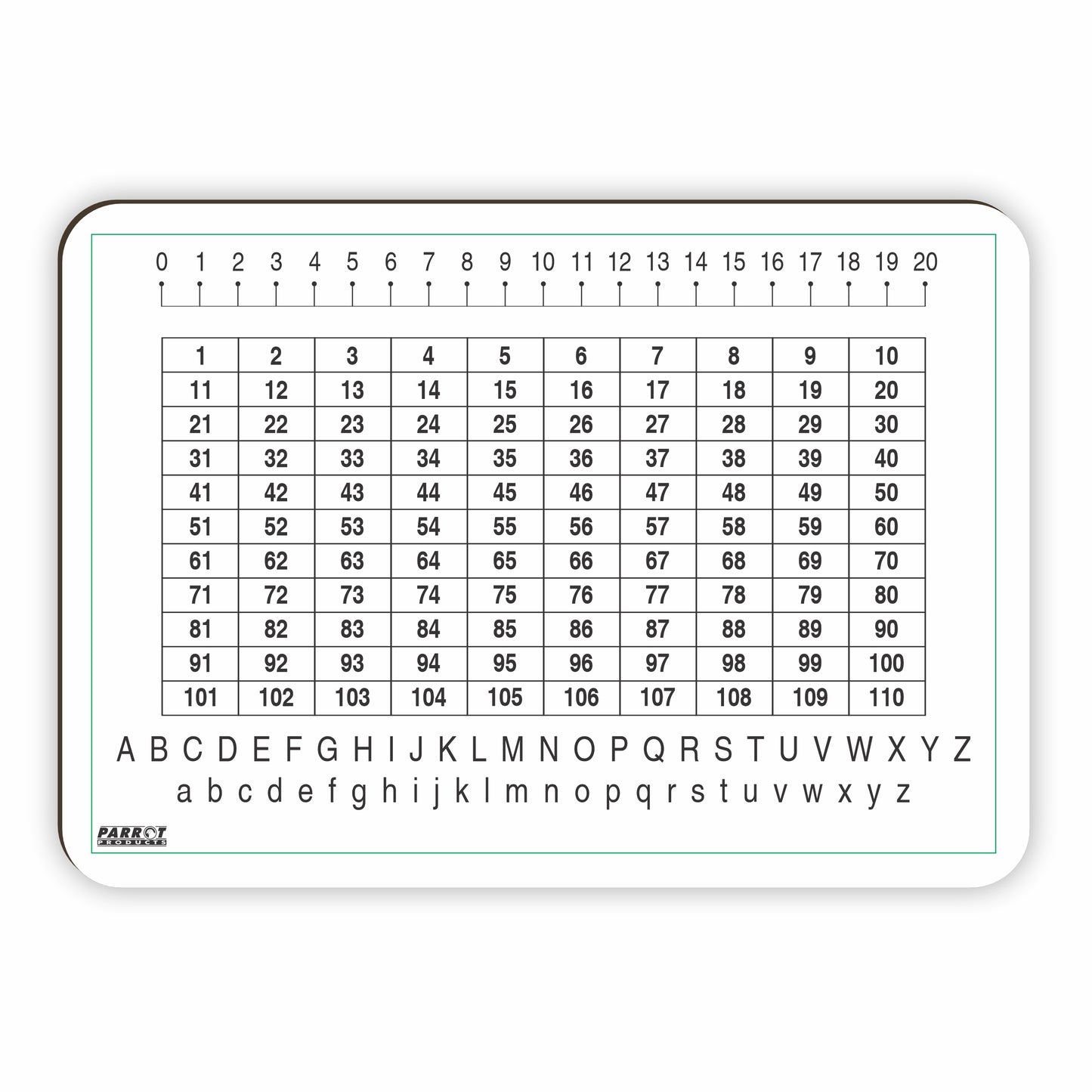 WRITING SLATE NUMBER CHART MARKERBORD 297*210MM - BOX 10