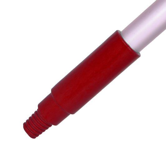 Janitorial Handle - HD Hygiene plastic moulded - Thread 25mm x 1.3m Red