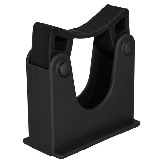 Janitorial wall rail bracket black