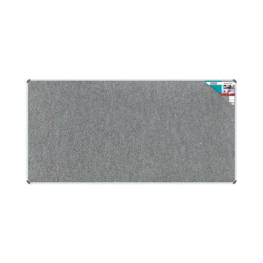 Bulletin Board Ribbed Aluminium Frame (2400x1200mm - Laurel)