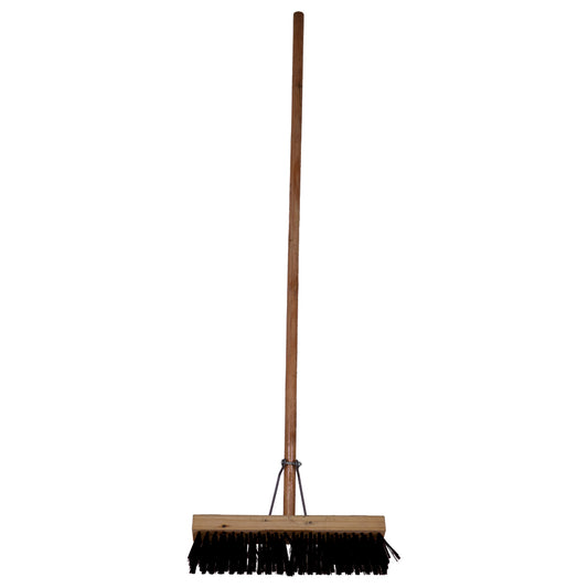 JANITORIAL Platform Broom Brown 305mm (12")