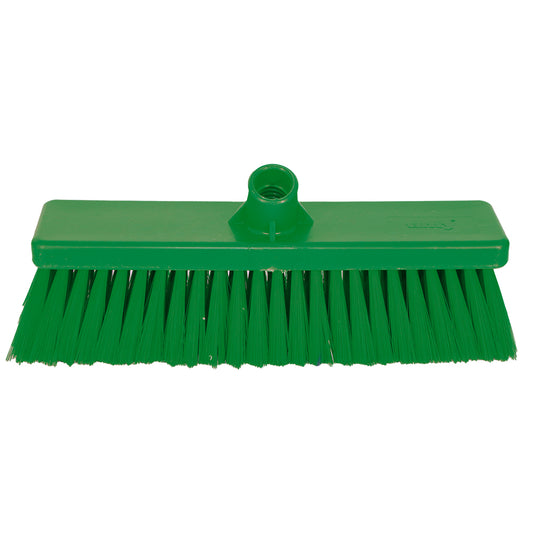 Janitorial hygience broom head - Soft green 300mm
