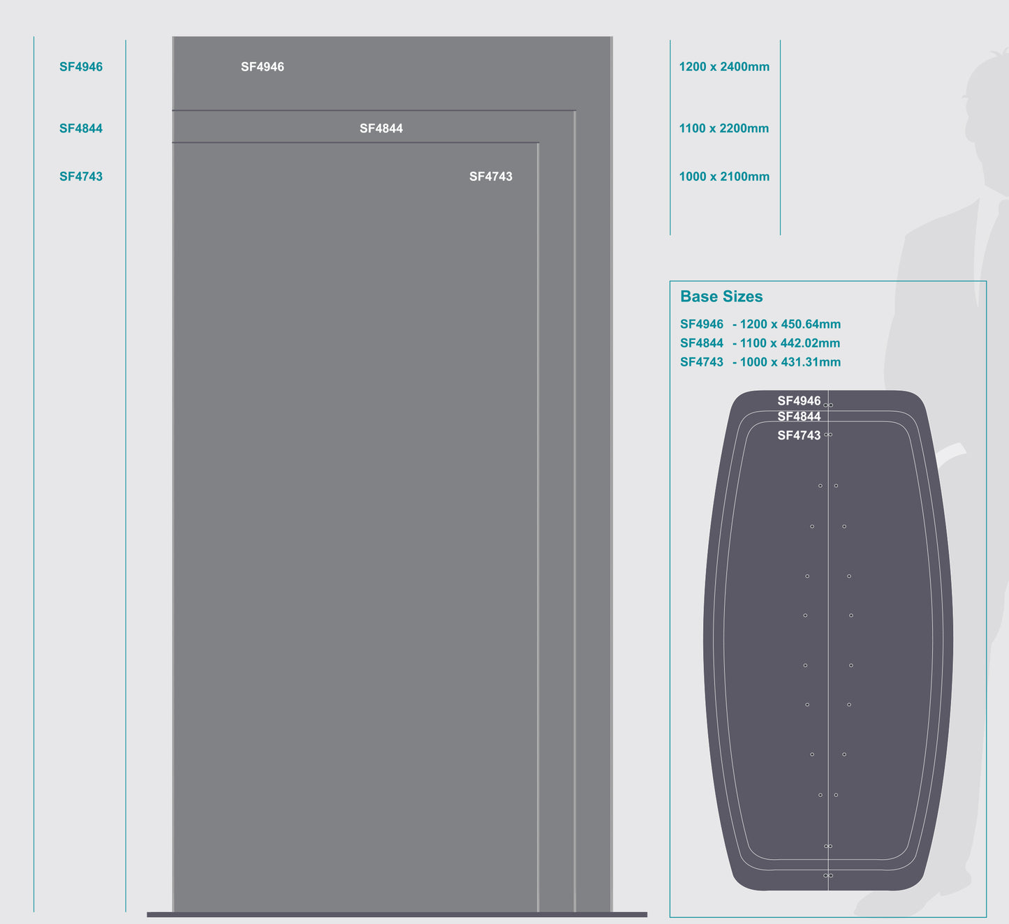 Sign Frame (1000*2100mm - Double Sided - Standing)