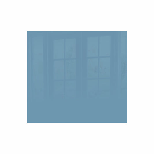 Decorative Glass Wall Tile (598 X 650 X 6mm) Pastel Blue