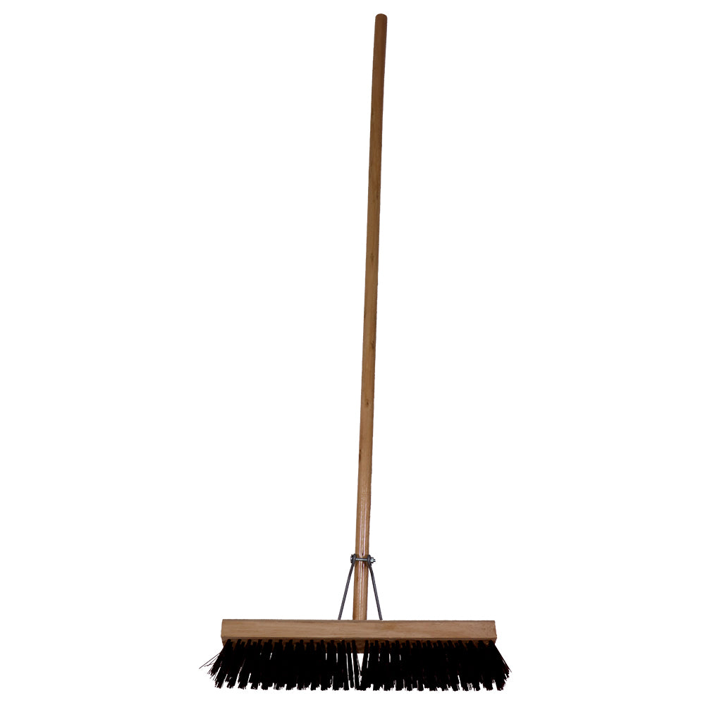 JANITORIAL Platform Broom Brown 450mm (18")