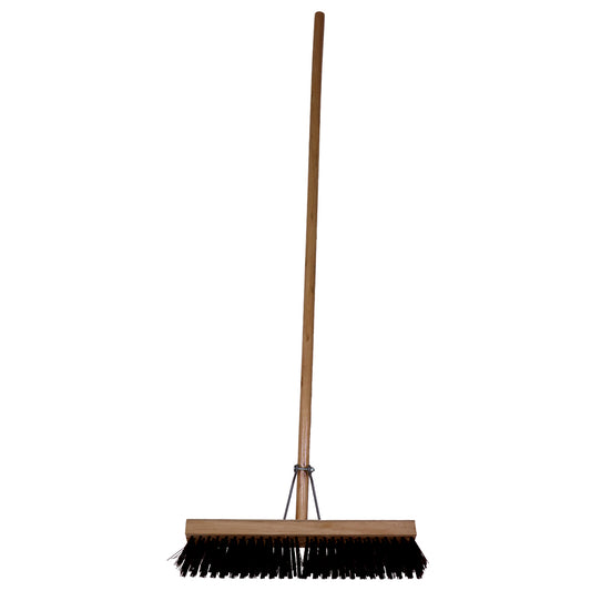 JANITORIAL Platform Broom Brown 450mm (18")