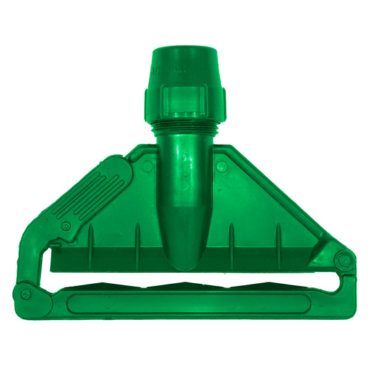Janitorial Fan Mop Holder Plastic Clip Only  Green