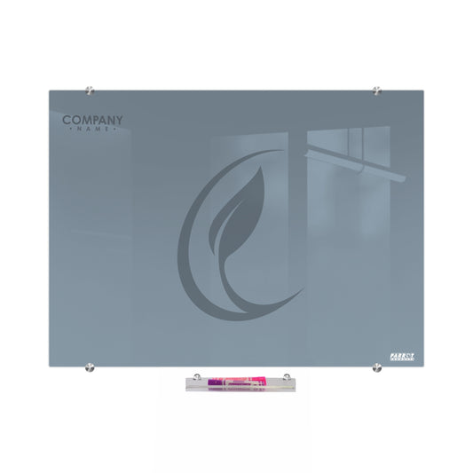 Glass Whiteboard Non-Magnetic Printed (2400x1200mm)