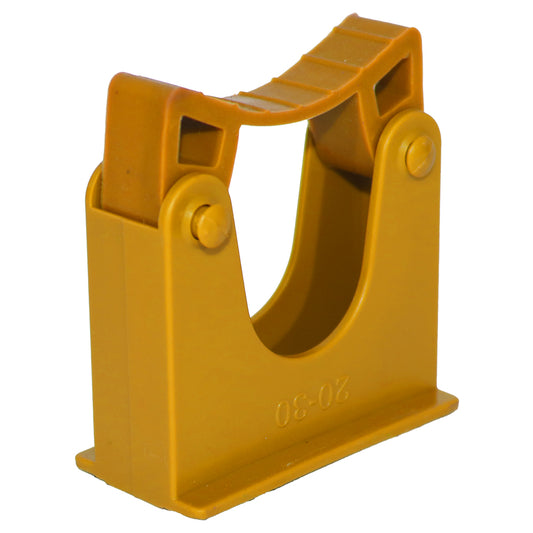 Janitorial wall rail bracket Yellow