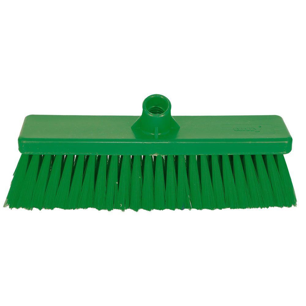 Janitorial Hygiene Broom Head - Hard Green 300mm