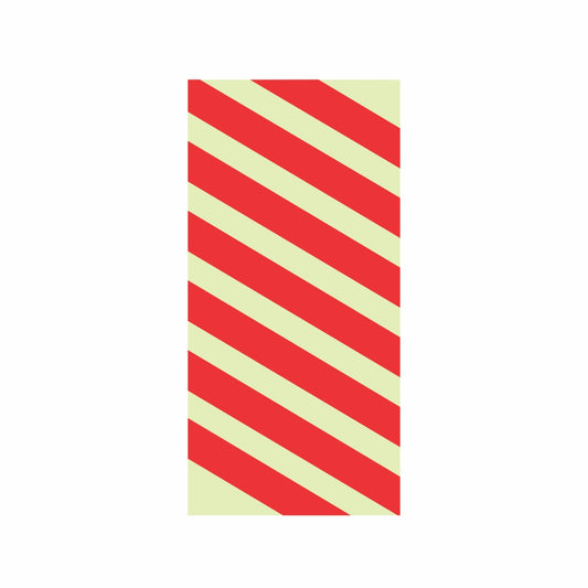 PHOTOLUMINESCENT 190MM SAFETY SIGN - F24-CHEVRONS